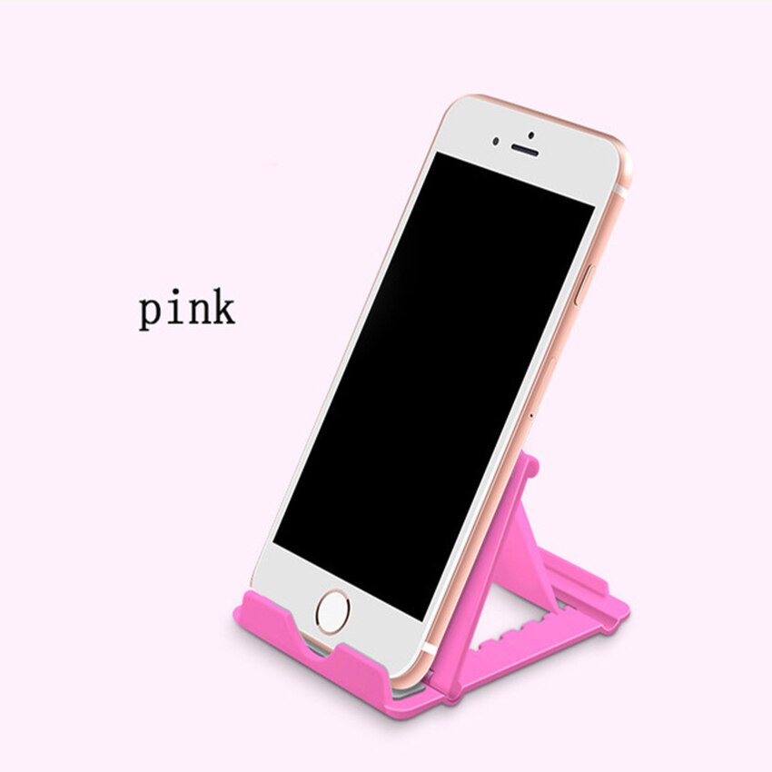 Universal Desktop Foldable Adjustable Angle Cell Phone Stand Holder for Tablet Mobile iPad Kindle iPhone Xiaomi Samsung: Pink