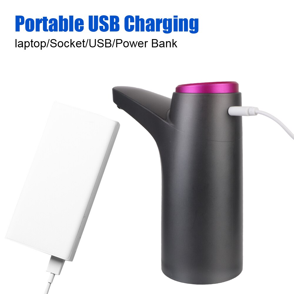 Electric Water Pump Button Dispenser Gallon Bottle Drinking Switch USB Charging Touch Control Automatic Water Dispenser