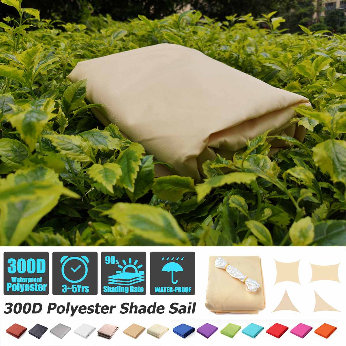 Right-angled triangle square rectangular beige rectangular square home garden outdoor waterproof sunshade canvas