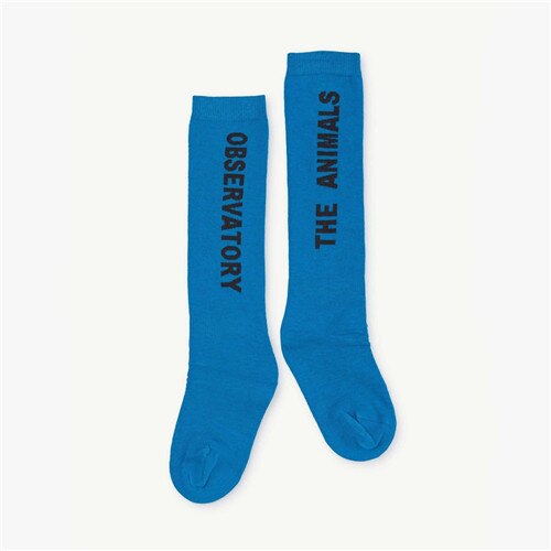 0-6y enkelibb barn pojkar flickor tubstrumpor tao barn långa strumpor baby märke stil golvstrumpor: Blå / 0-2y