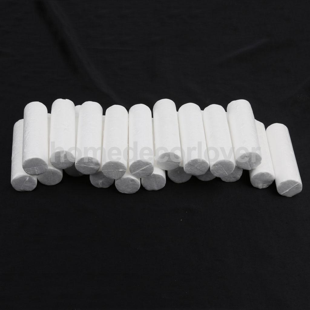 20 stk hvid modellering håndværk polystyren skum cylinder søjle 88mm børn gør-det-selv tilbehør ornamenter