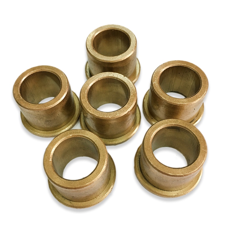 5PCS ID 2 3 4 5 6 8mm Flanging Self-Lubricating Bearing Powder Metallurgy Oil Copper Bushing Guide Sleeve with Stepped Flange