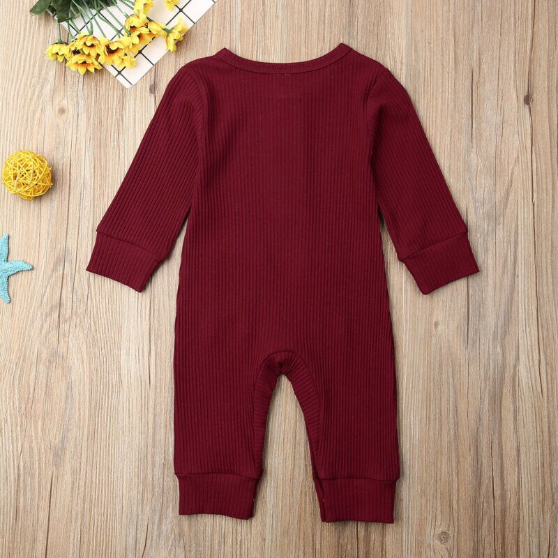 Herfst Winter Baby Kids Jongens Baby Lange Mouw Romper Jumpsuit Katoen Kleding Outfit Set 0-24M