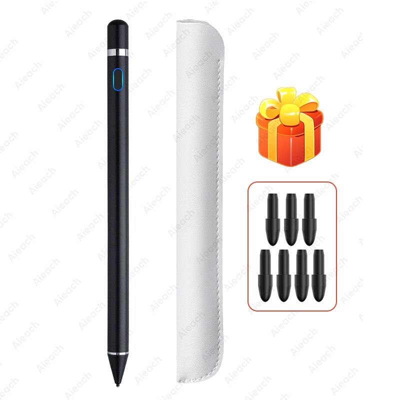 Para Caneta Stylus iPad Apple Lápis 1 com Rejeição de Palma caneta Inteligente Para iPad Pro 2020 11 12.9 9.7 2018 2019 10.2 ar 3 Para 애플펜슬: Black