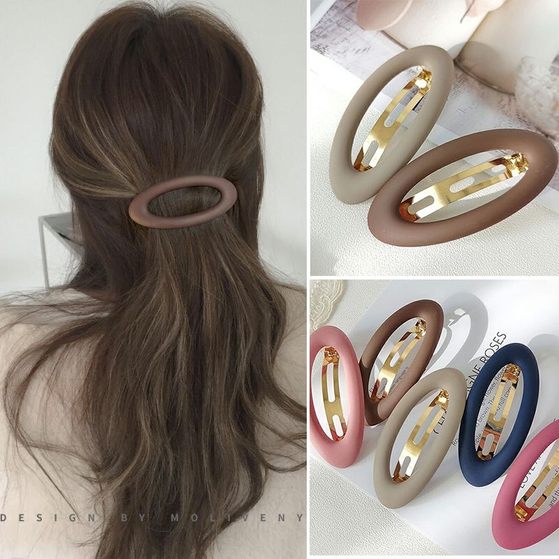 Pinzas para el pelo mate a presión para mujer, horquilla, pasador para el pelo, soporte para cola de caballo, accesorios para el cabello para niña