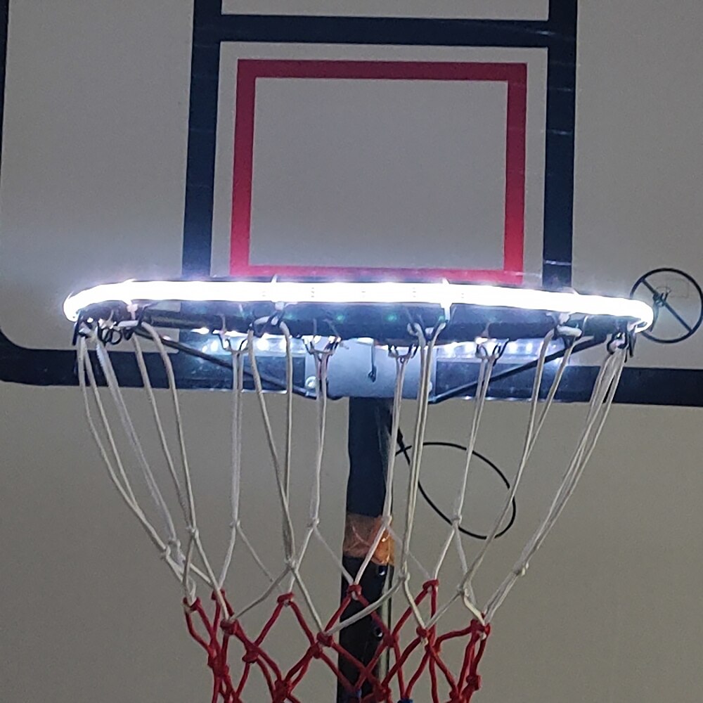 Basket hoop luz led basketball hoop luz quadro de basquete barra de luz led basketball hoop luzes de basquete solar luz