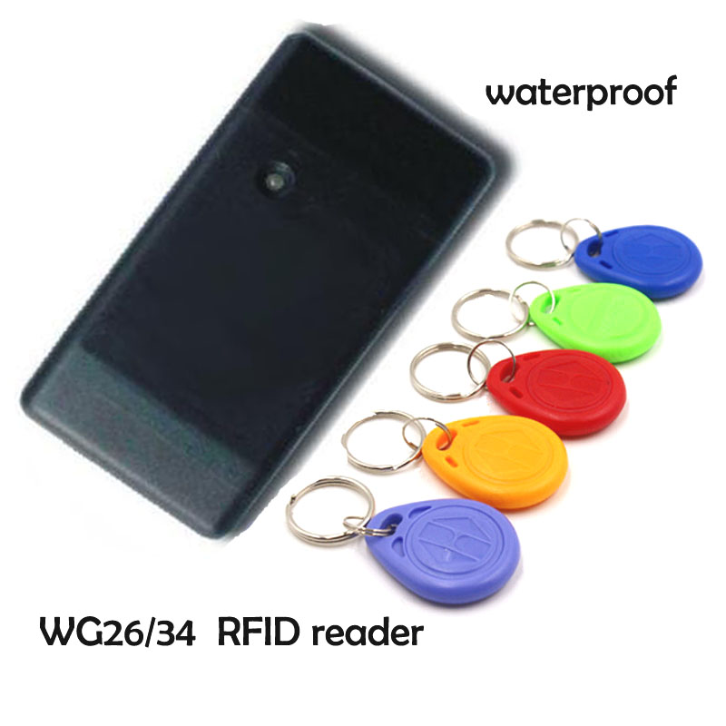 125KHz RFID ID Card Reader EM ID Card Reader 9-15V Proximity Reader For Door Access Control System with Wiegand 26