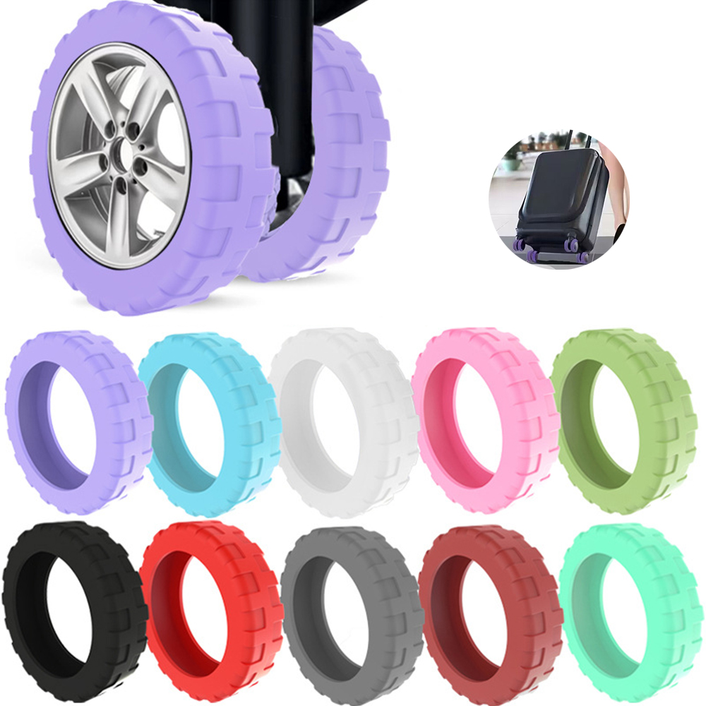 8 stks/set Koffer Onderdelen Assen Reisbagage Caster Schoenen met Stil Geluid Verminderen Wiel Slijtage Koffer Wielen ProtectionCoverzmt