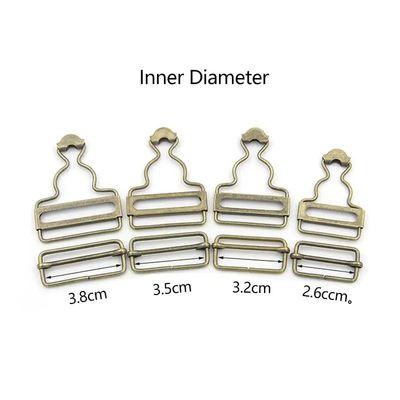 2 sztuk/zestaw szelki klamry zapięcia nity Brace klipy metalowy przycisk kombinezony spodnie jeansowe dla majsterkowiczów Handmake szycia...