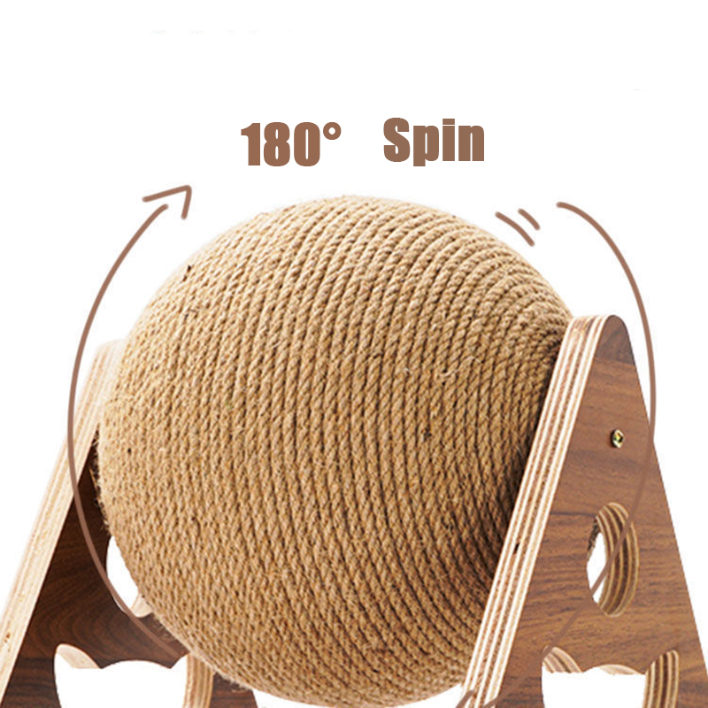 Sisal Rope Cat Scratcher Ball Toys Interactive Scratching Post kitten Toy Furnature Scraper Grinding Scratch Board Ball for Cats