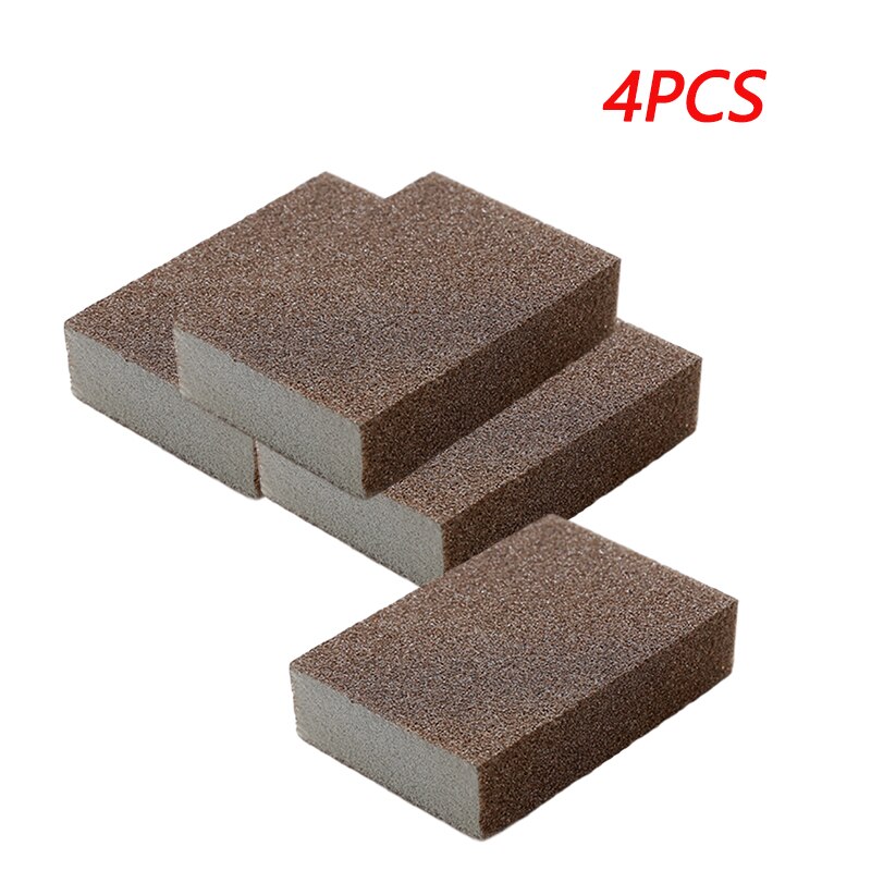 Kitchen Magic Sponge Eraser Rust Remover Brush Dish Pot Cleaning Brush Emery Sponge Descaling Clean Rub Pot Kitchen Tools: 4 pcs