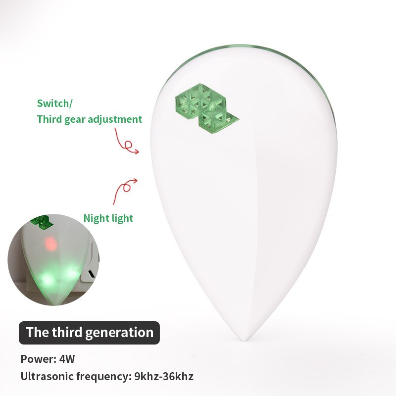 Electronic rat repeller ultrasonic repellent mouse indoor electromagnetic wave imitates sound wave to drive away rats mouse: Third generation / US