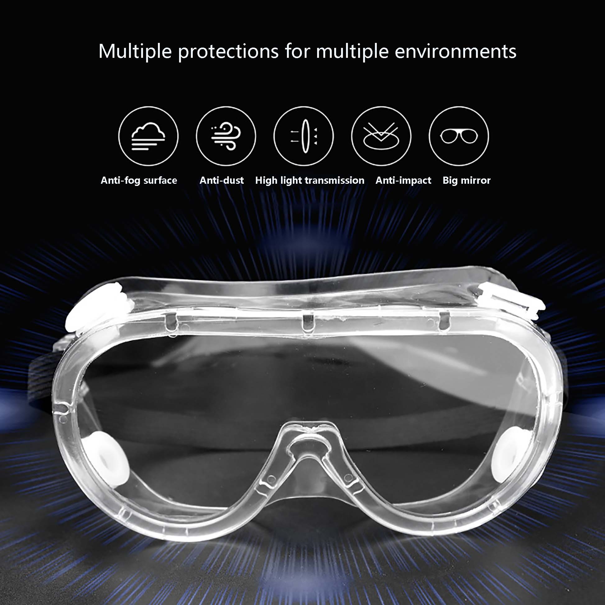 Transparent Safety Goggles Anti-Splash Impact-Resistant Work Safety Protective Glasses For Carpenter Rider Eye Protector