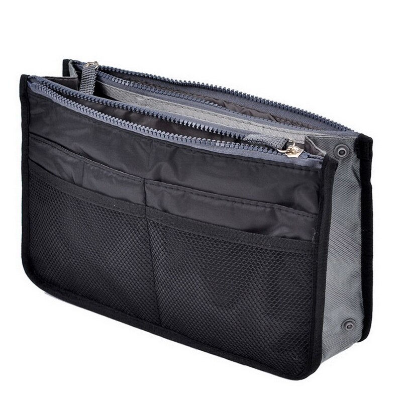 Urijk High Capacity Portable Useful Zipper Storage Bag Travel Handbag Women Cosmetic Storage Bag Organizer Makeup Casual: 2