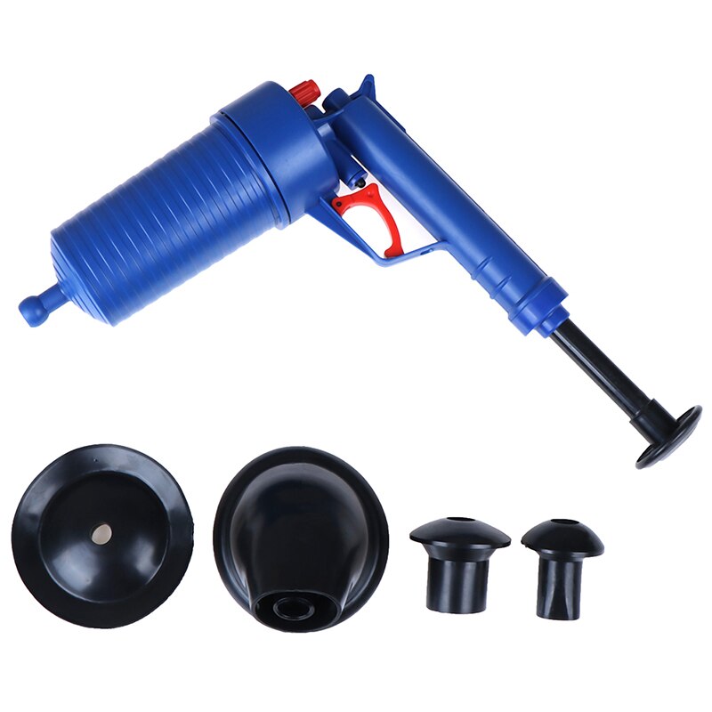 1PC Air Power Drain Blaster Gun High-Pressure Powerful Manual Sink Plunger Opener Cleaner Pump For Bath Toilets Bathroom