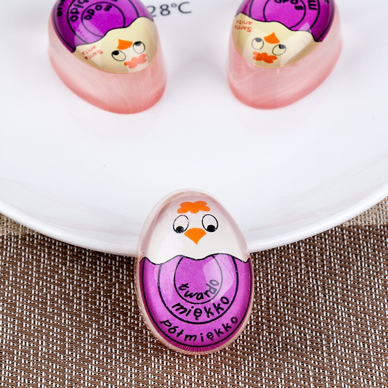 1pcs Egg Color Changing Timer Yummy Soft Hard Boiled Eggs Cooking Kitchen Eco-Friendly Resin Egg Timer kitchen accessories