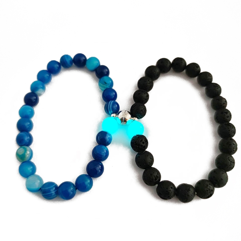 Magnetische Stellen Armbanden Lichtgevende Aansluiten Wederzijdse Attractie Relatie Bijpassende Armband Voor Koppels Vriendschap: 5