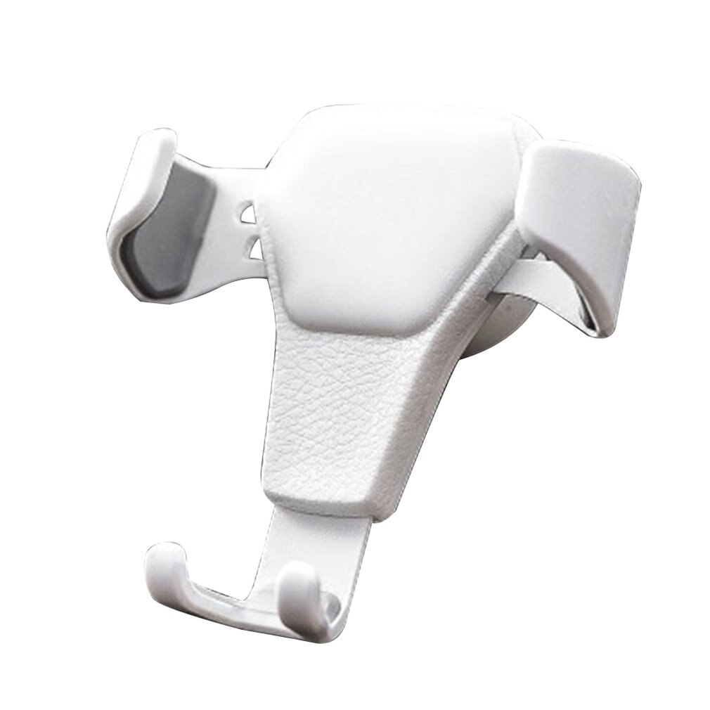 Universal Gravity Car Holder For Phone In Car Air Vent Clip Mount No Magnetic Mobile Phone Holder Cell Stand: White