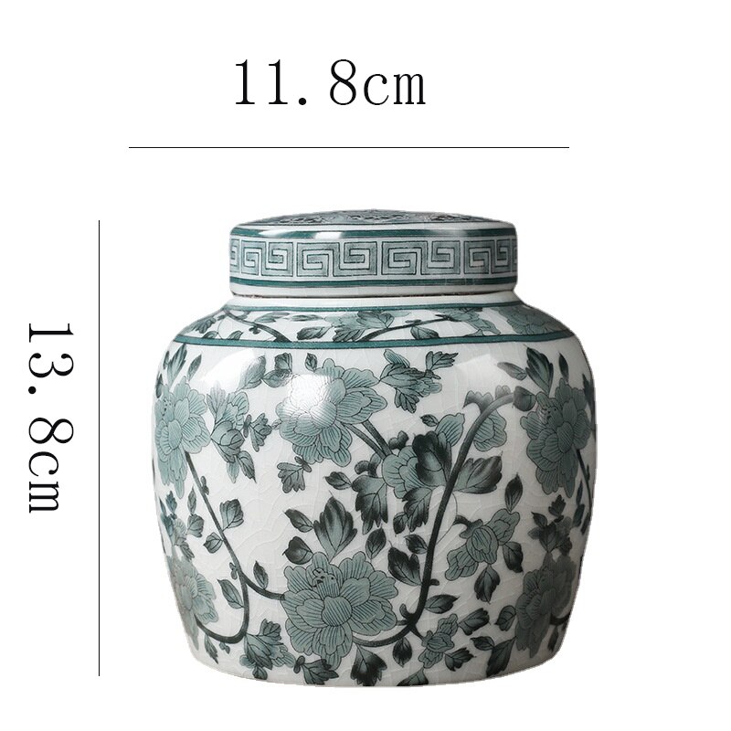 Klassieke Bloem Landschap Theebus Keramische Opslag Pot Met Deksel Grote Capaciteit Thuis Snoep Moer Koffieboon Verzegelde Opslag jar