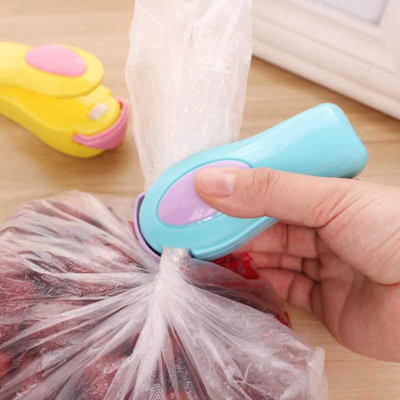 Minipåseförsegling bärbar värmeförseglingsmaskin elektrisk tätningsförpackning plastförpackning förslutare mat hushållsmatpåse värmeförsegling