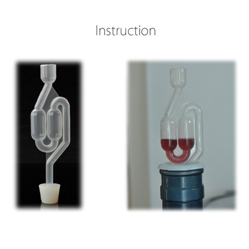 Plastique maison brassage vin fermentation airlock vin air serrure bulle oeillet homebrew valve échappement barware barre ensembles outils