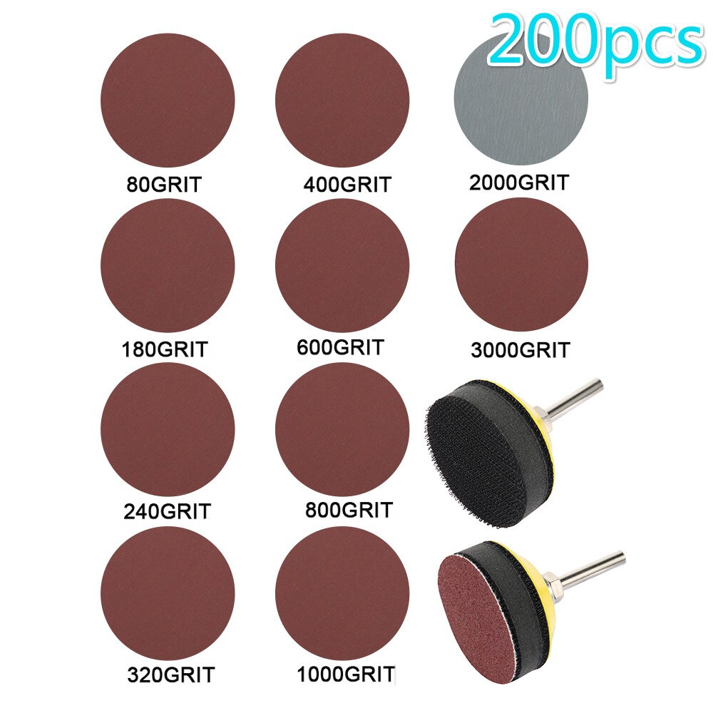 120/200Pcs 2 Inch Schuurschijven Polijsten Pad Boo... – Grandado