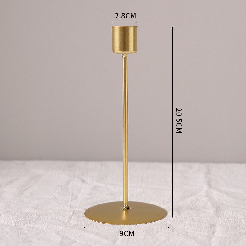 Candelabro de escritorio de estilo nórdico para decoración del hogar, candelabro Simple de estilo nórdico para decoración de hogar, comedor, de Acción de Gracias y boda, 1 piezas: YELLOW