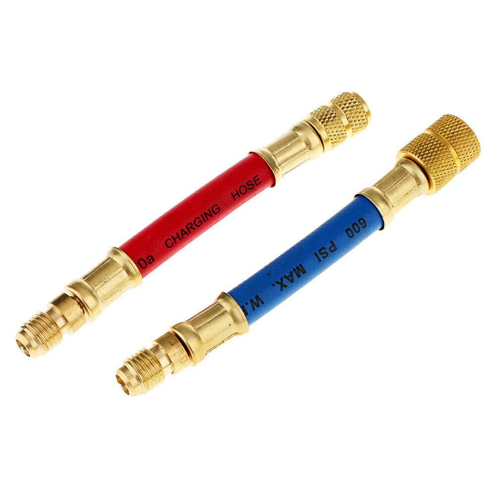 Acoplador portátil Durable para el aire acondicionado R134A uso del coche conector adaptador conjunto de herramientas ligeras de la refrigeración del automóvil