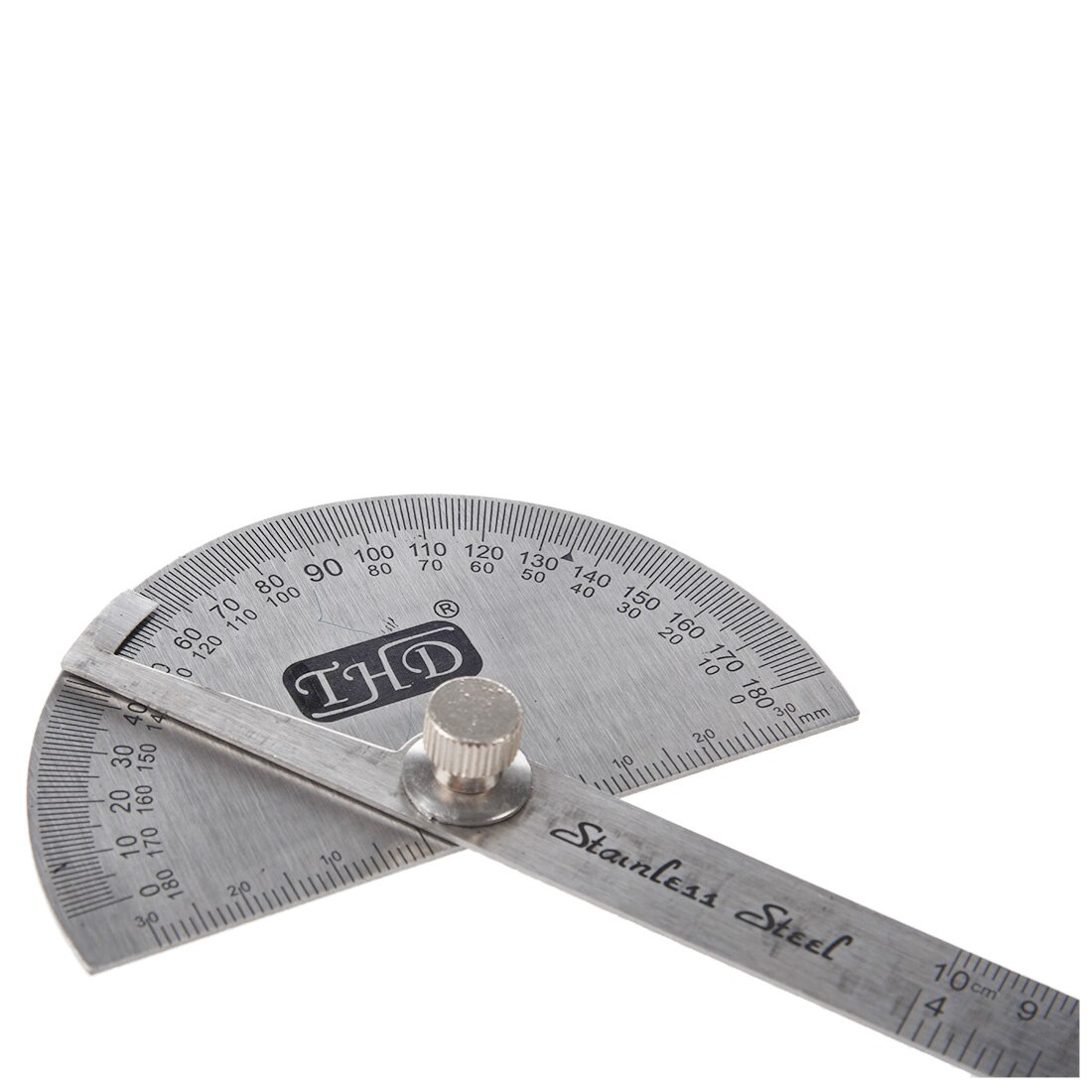 PPYY -Stainless Steel Protractor w 10 cm Measurement Ruler