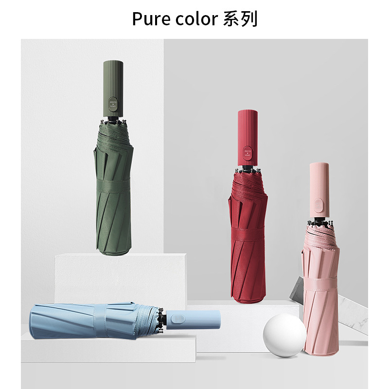 Neue Xiaomi Automatische Sonnenschirm für Männer und Frauen 10 Regenschirm Knochen Schwarz Kleber Sonnencreme Anti-uv Sonnenschirm