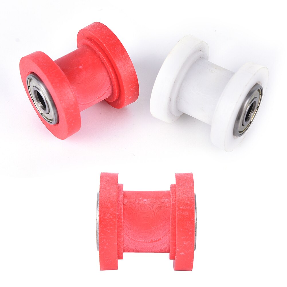 Jetting 8mm 10mm motorfiets motorfiets kettingrol spanner poelie wielgeleider motorfiets accessoires rood wit 1 st.