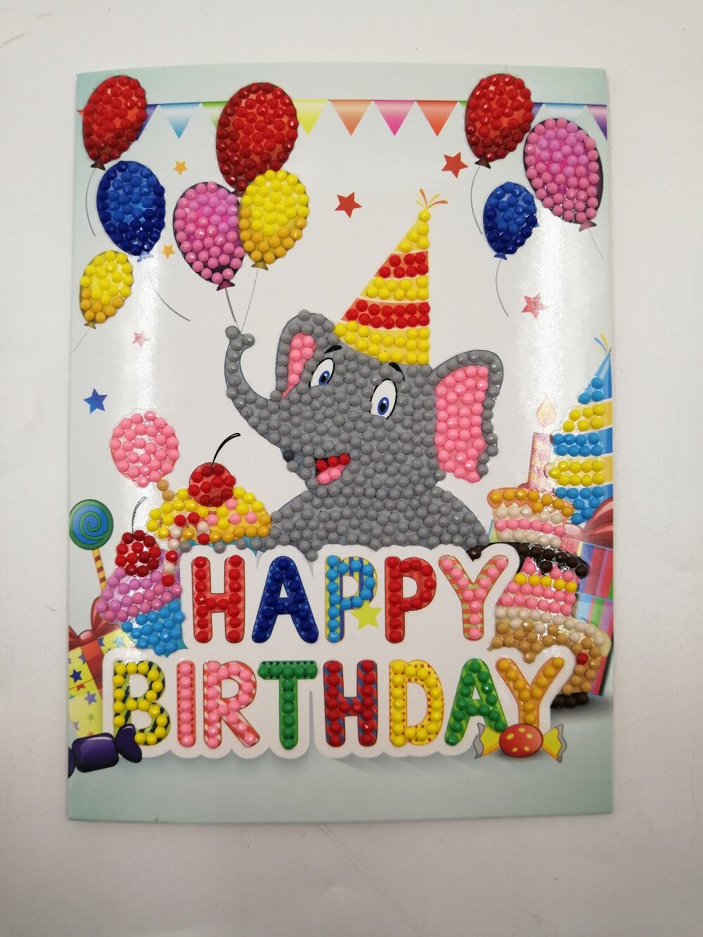 DIY Happy Birthday Greeting Cards Diamond Painting Diamond Embroidery Children's Handmade DIY Birthday: SG05