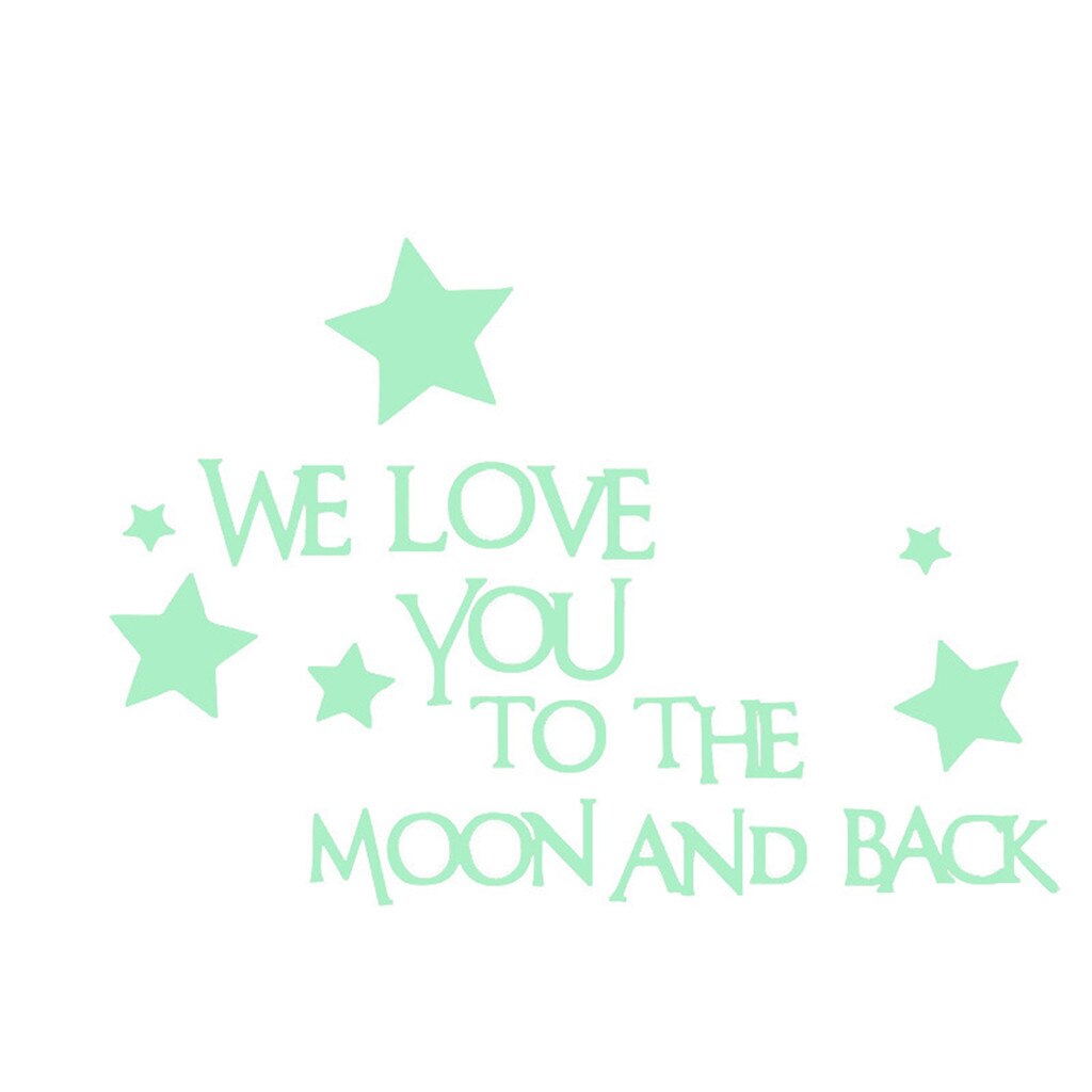 Pegatina 3D de estrella, Luna, Estrellas luminosas, lunares, calcomanía de decoración del hogar para habitación de niños, pegatinas que brillan en la oscuridad DIY,
