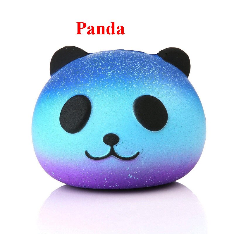 Bola antiestrés de Anime para niños, juguete de Abreact, pastel, ciervo, Panda, alivio del estrés de elevación lenta, relajante, juguetes de presión: panda