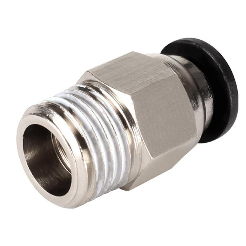 3D Printer V6 J-head Pneumatic Connector For 3D V6 1.75mm 3mm PTFE Tube 3D Printer Part PC4-M10 Quick Coupler Fitting Connector: Default Title