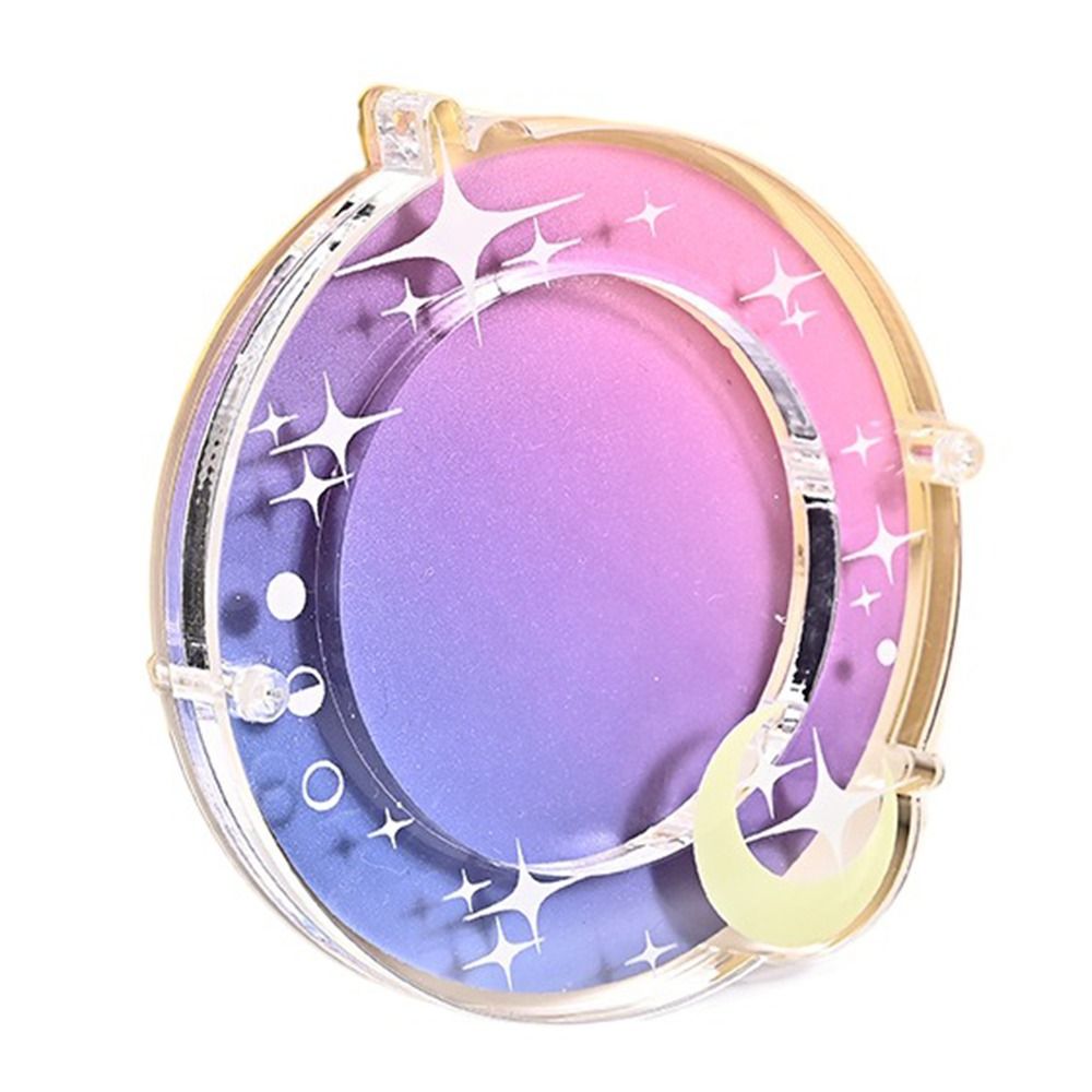 Japanese-Style Anime Badge Storage Box Mini Cartoon Badge Display Cases Acrylic Badge Protector Cover Anime Collector's: black