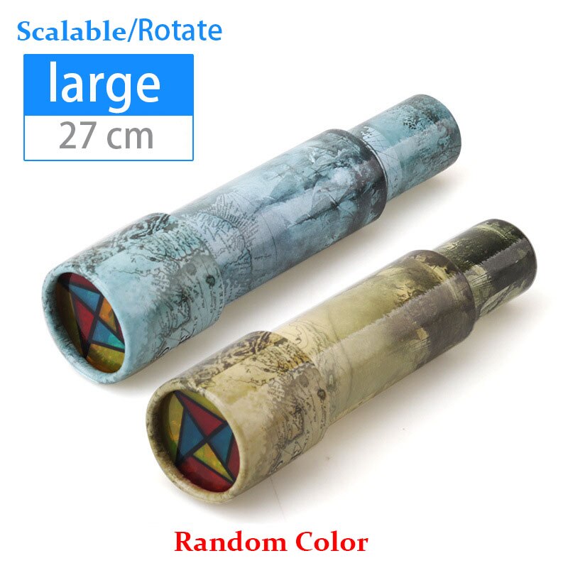 30 cm Skalierbare Drehung Kaleidoskop Magie Wechselvolle Einstellbar Phantasie Farbige Welt Spielzeug Für Kinder Autismus Kind Puzzle Spielzeug: Rosa