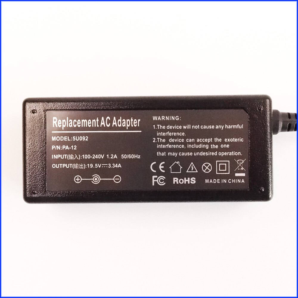 19.5V 3.34A Chargeur Adaptateur secteur Pour Ordinateur Portable pour Dell N6M8J DA65NM111-00 ADP-65TH B LA65NS000 NSW24431 HA90PE1-00 DA65NS3-00 0N6M8J