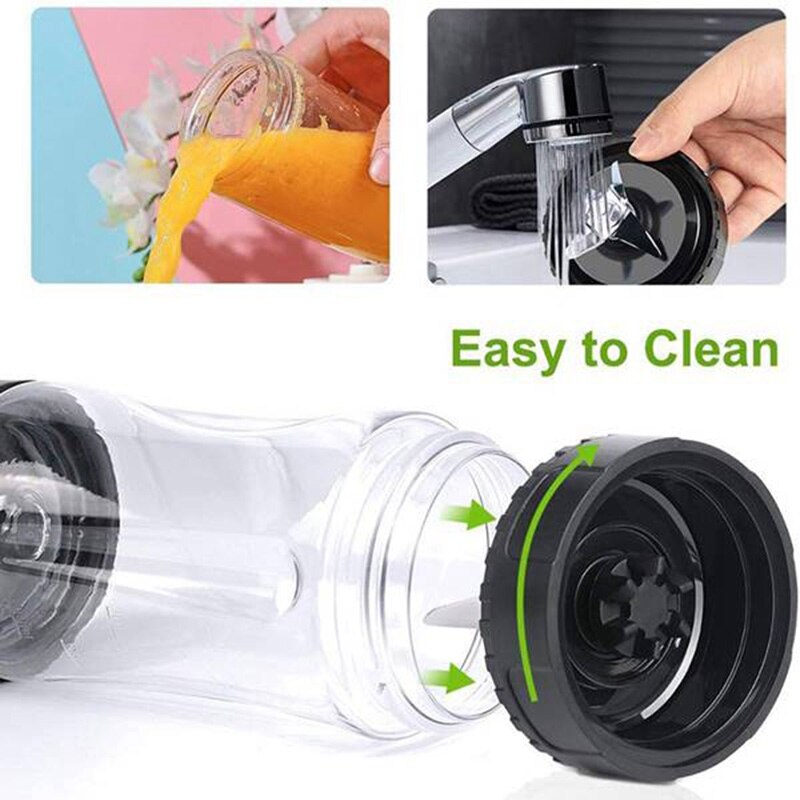 16 Oz Beker Met Twee Deksels, 6 Vinnen Blade Voor Ninja, blender Vervangende Onderdelen Accessoires Voor Ninja BL660 BL770 BL740(4 Stuks)