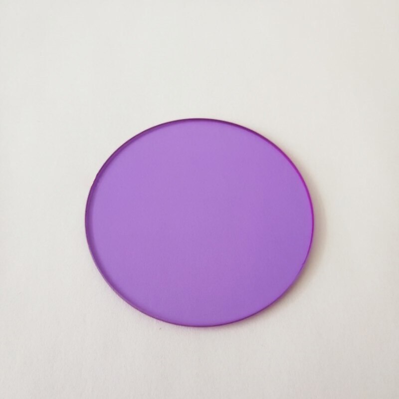 Praseodymium Neodymium Glass Filter Pnb586 Wavelength Calibration Glass Bg20 50*2.0Mm