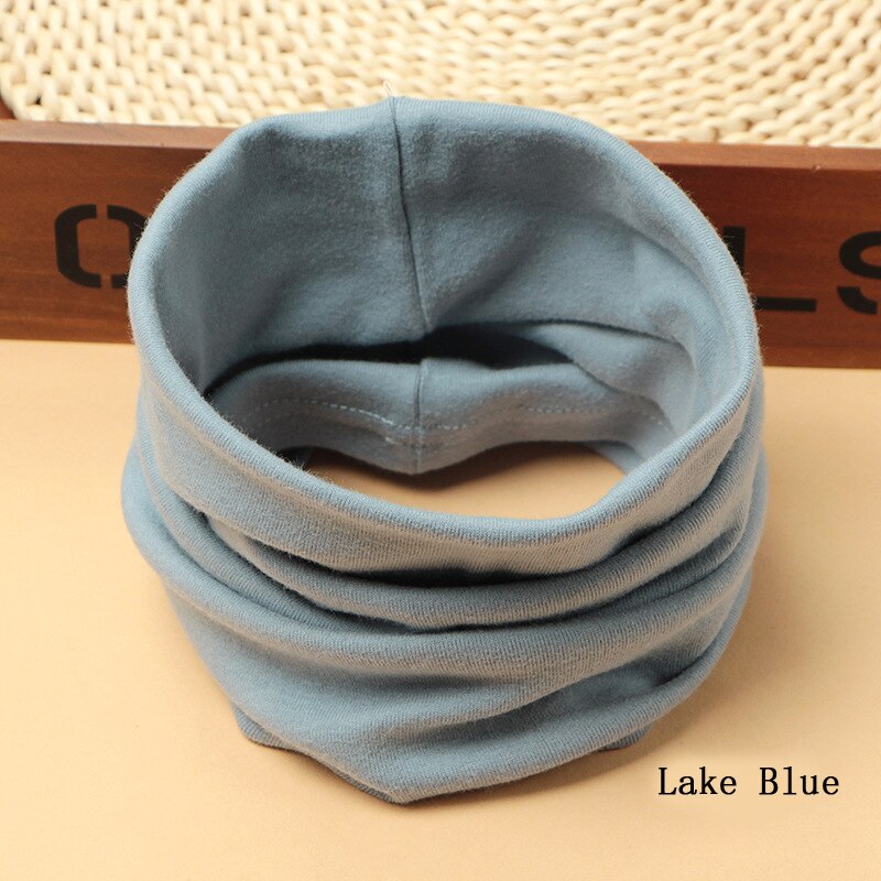 autumn and winter cotton children's collar warm and cold-proof collar solid color baby scarf for boys and girls A86