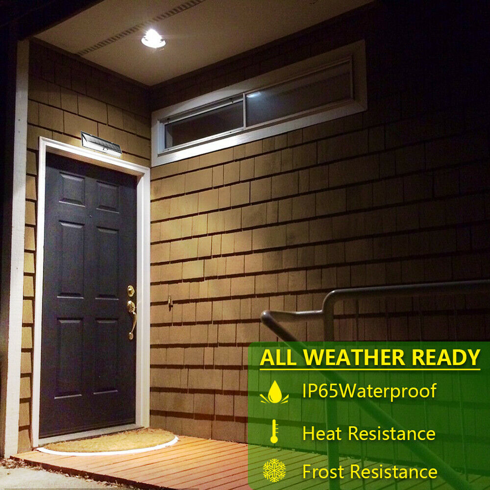 WAKYME 118 LED Solar Light Outdoor Motion Sensor Wall Lamp Waterproof Solar Powered Garden Security Floodlight Home Lighting