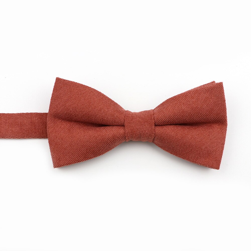 Nœud papillon en microdaim doux pour homme, couleur unie, Flexible, lisse, mat, motif décoratif, en coton: 12