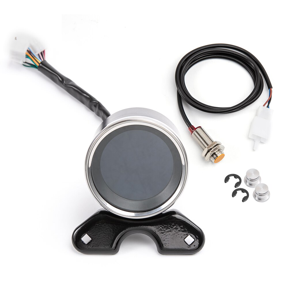 Multi-functional Gauges Instruments Motorcycle Digital Odometer Tachometer Fuel Level Speed Meter Indicator Led Round 12000rpm