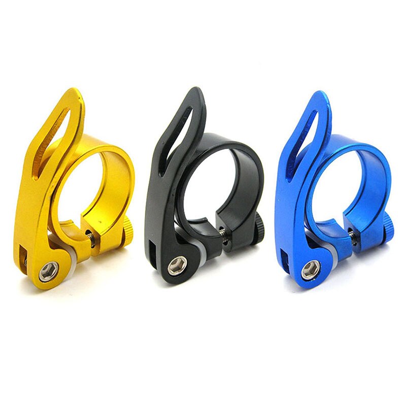 34.9mm Large Diameter Quick Release Bicycle Saddle Seat post Clamp Seatpost Mount Clip Holder Mountain Bike Cycling Parts TSLM1