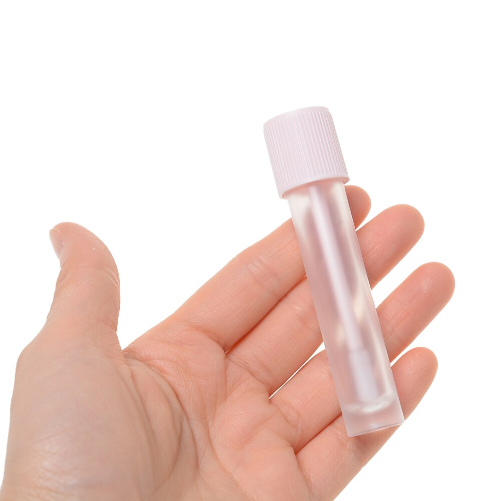 1/5 stk nyheds centrifugalrør formet lipgloss rør tomme genopfyldelige læbepomade flasker hætteglas beholdere med læbe børste