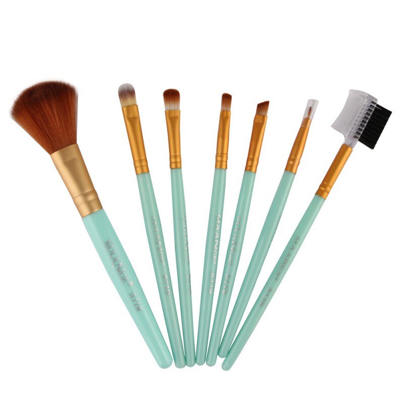 Set van 7 make-upkwasten voor cosmetische foundation, poeder, oogschaduw en make-upkwasten, eenvoudig te gebruiken: Gj