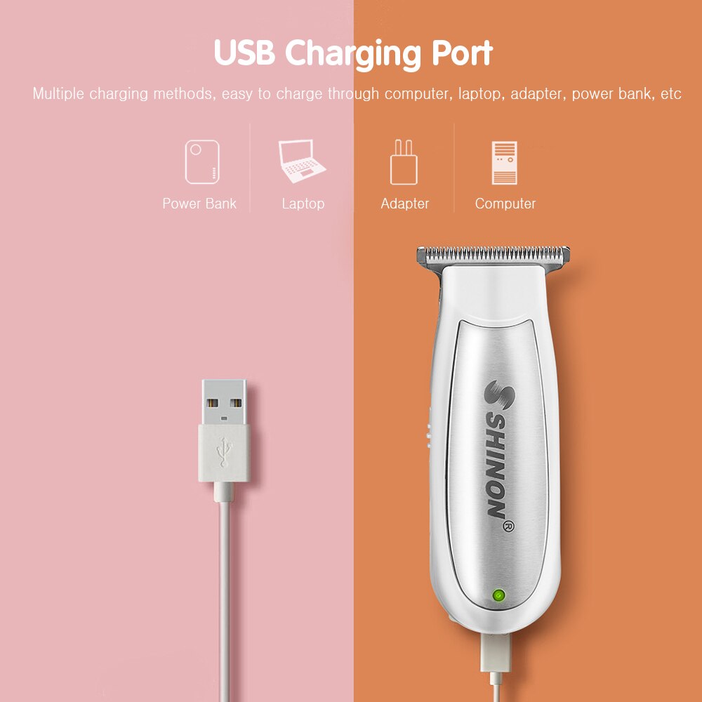 Baby Hair Trimmer Electric Hair Clipper USB Baby Shaver Cutting Baby Care Cutting Remover Rechargeable Quietkids Hair Cutting