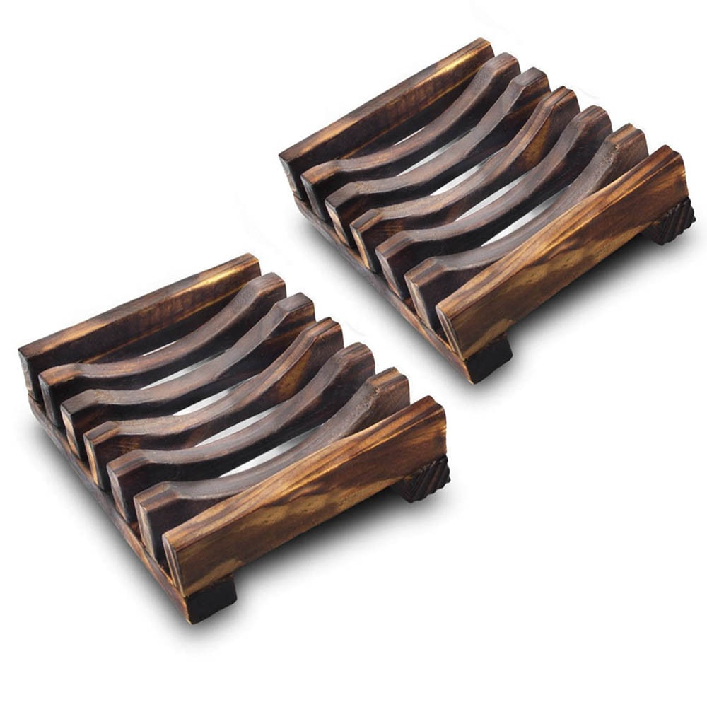 Estuche protector de jabón de madera para baño, 2 unidades, cubierta para fregadero, bañera, plato de ducha: Default Title