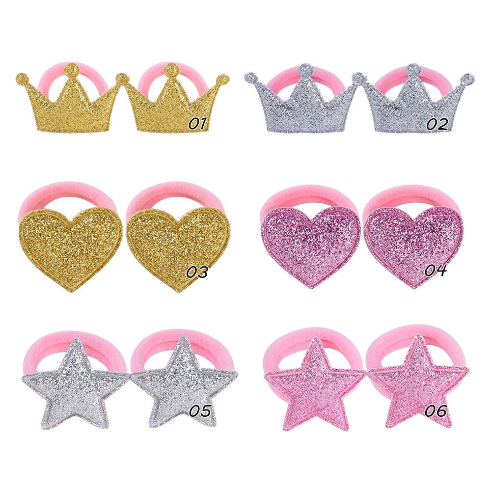 1 stuks Lytwtw's Baby Meisje Cartoon Leuke Kawaii Ster Hart Kroon Baby Haar Accessoire Pasgeboren Peuters Clips Haarspelden